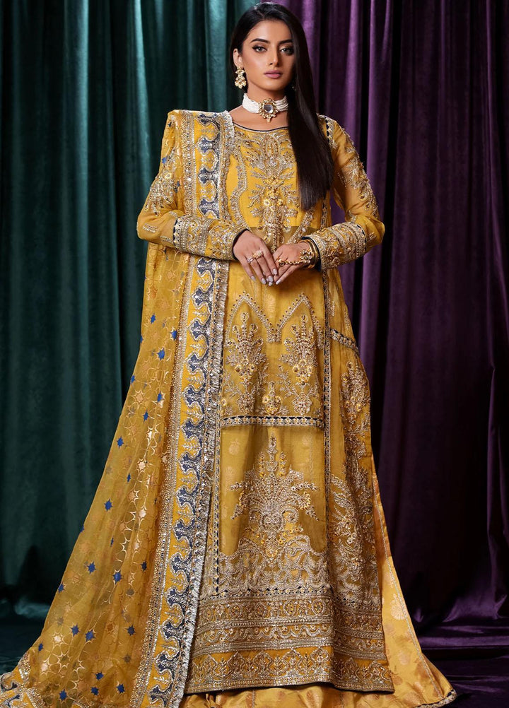 Mijwan By Maryum N Maria Embroidered Organza Suits Unstitched 3 Piece MNM23MJ MFD0128 Amiee - Festive Collection