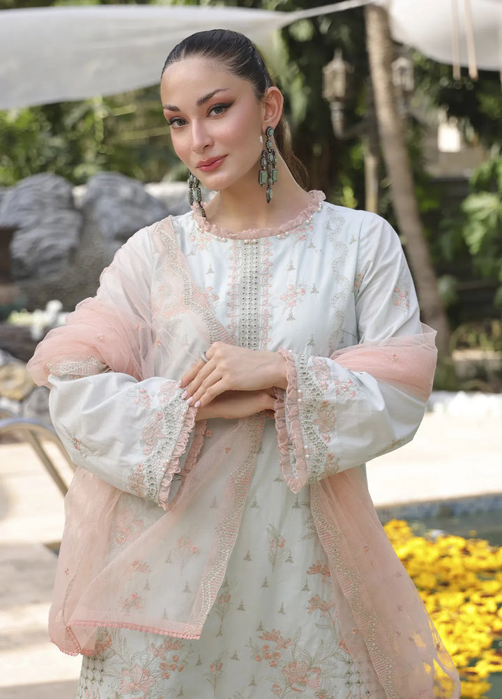 Mina by Salitex Embroidered Cambric Suits Unstitched 3 Piece SUNW24MI082UT - Fall Collection