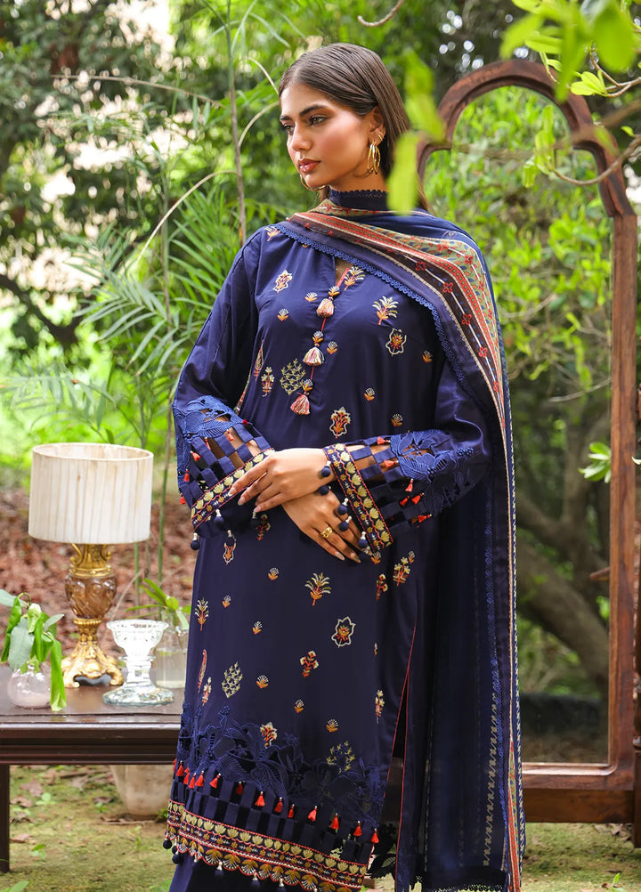 Mina By Salitex Embroidered Lawn Suit Unstitched 3 Piece SUNS24ALM003UT - Summer Collection