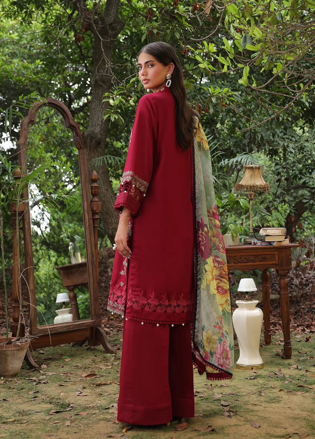 Mina By Salitex Embroidered Lawn Suit Unstitched 3 Piece SUNS24ALM004UT - Summer Collection