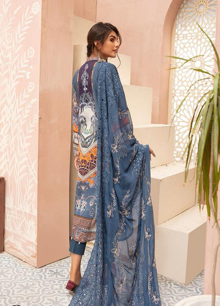 Mina Naqsh by Riaz Arts Embroidered Swiss Suits Unstitched 3 Piece RA21MN SL-02 - Summer Collection