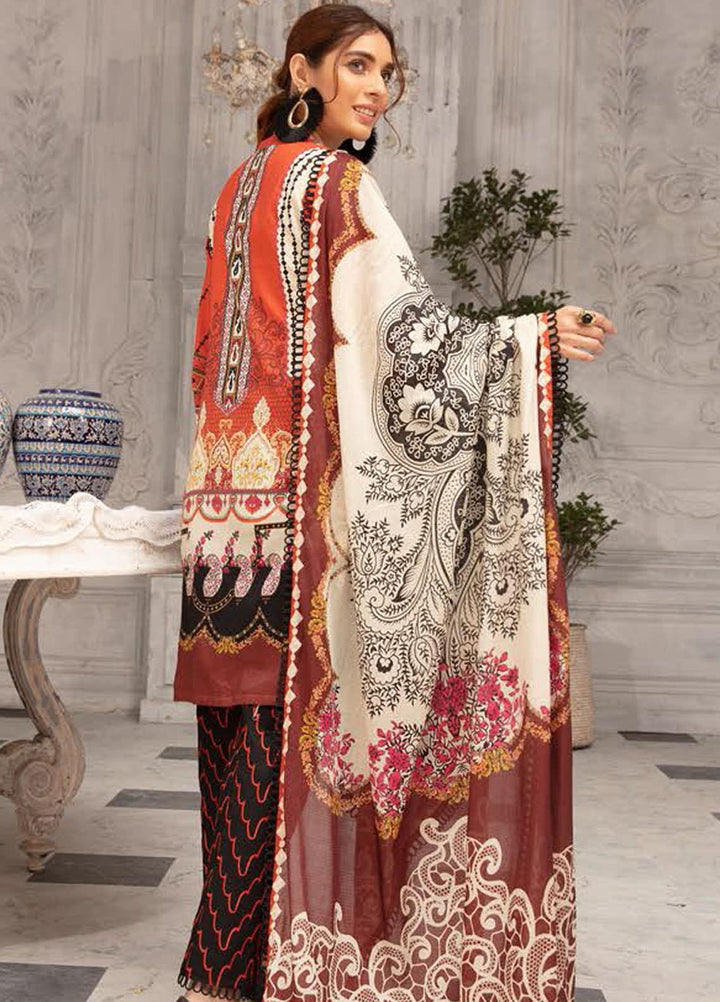 Mina Sophia By Riaz Arts Embroidered Lawn Suits Unstitched 3 Piece RA21MS D-07 - Summer Collection