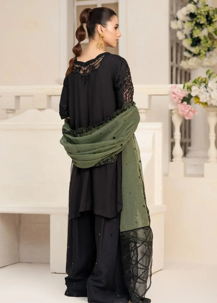 Minha by Miras Pret Embroidered Silk 3 Piece Veye