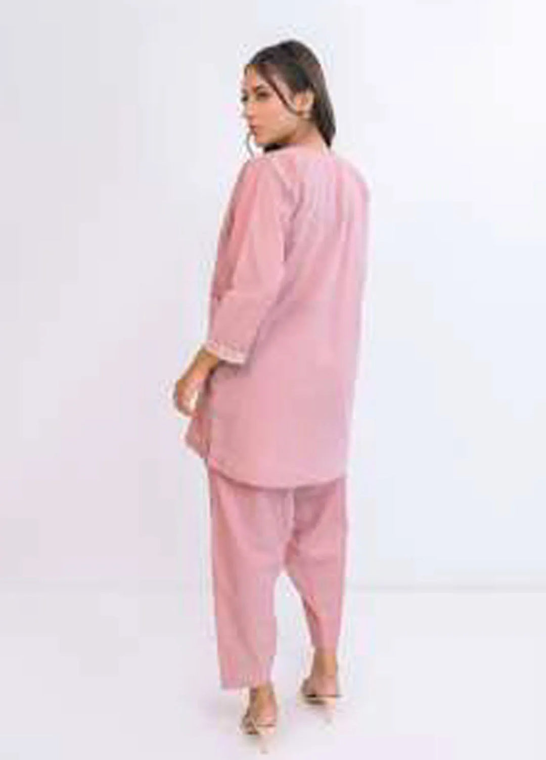 Miorah by Ayla Pret Embroidered Chambrey 2 Piece Suit Seher