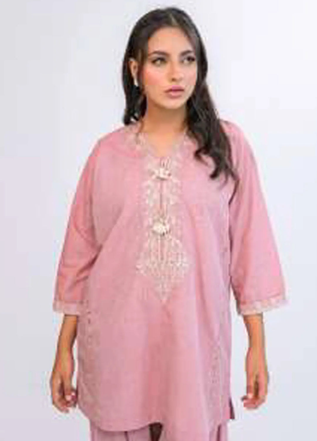 Miorah by Ayla Pret Embroidered Chambrey 2 Piece Suit Seher