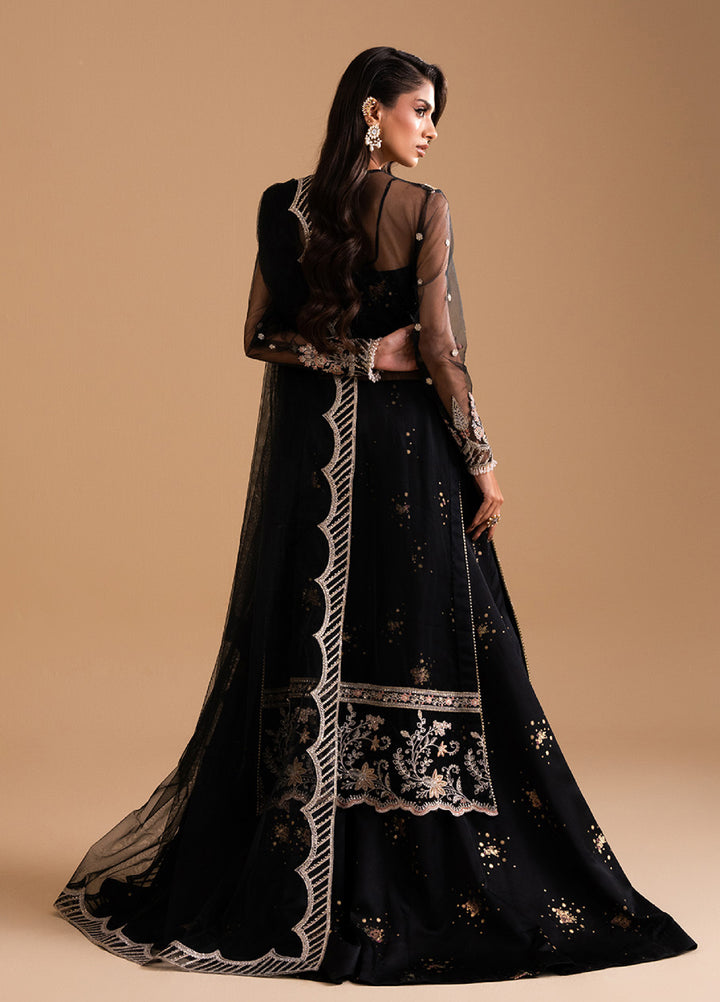 Afsanay by Zariya Luxury Embroidered Unstitched Chiffon 3 Piece Suits ZRY25LF D1 ZB50030 - Festive Collection