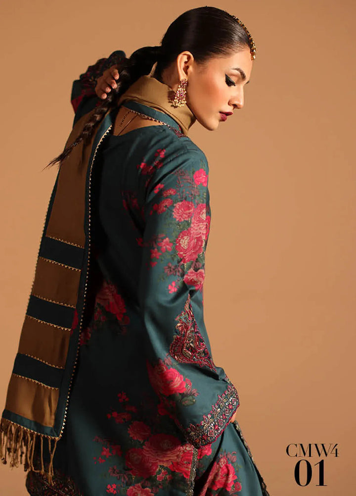 Miraas by Charizma Embroidered Viscose Suit Unstitched 3 Piece CMW4-01 - Winter Collection