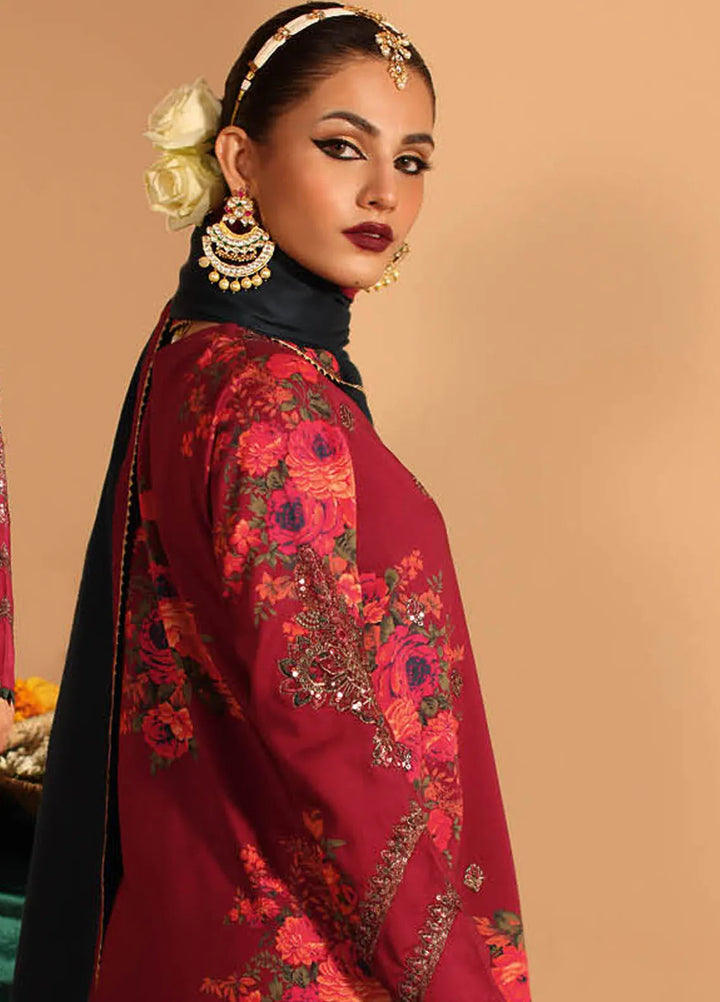 Miraas by Charizma Embroidered Viscose Suit Unstitched 3 Piece CMW4-03 - Winter Collection