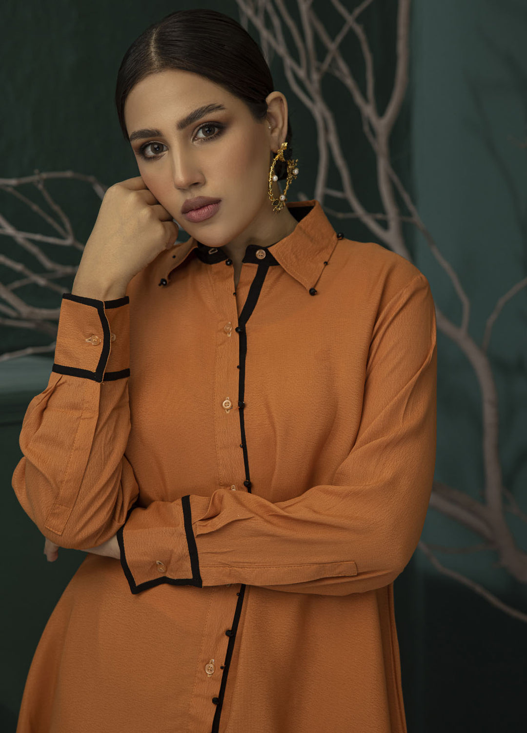 Miras Pret Plain Georgette 2 Piece Suit Autumn