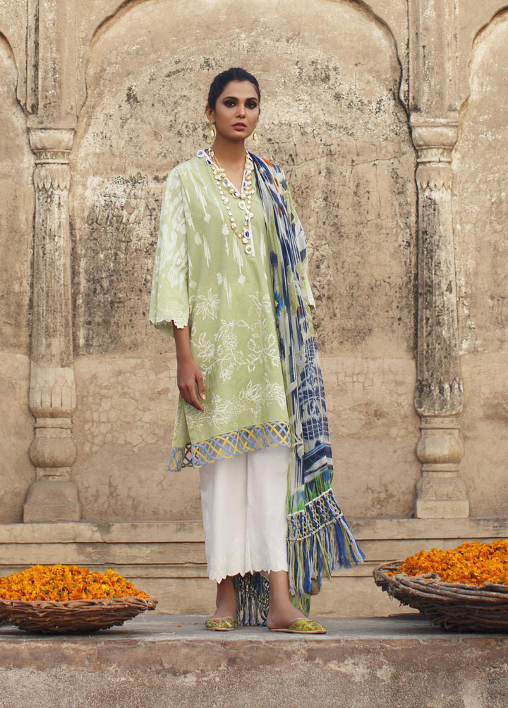 Misha Lakhani Embroidered Lawn Suits Unstitched 3 Piece ML21L 02 Sheroza - Summer Collection