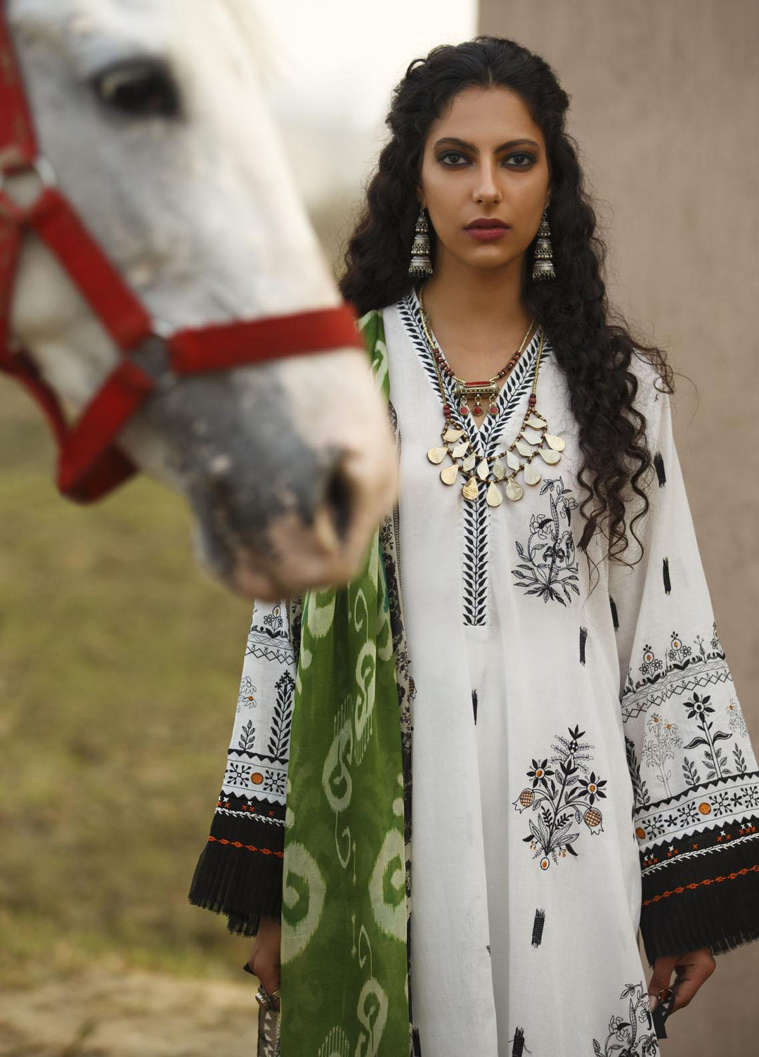 Misha Lakhani Embroidered Lawn Suits Unstitched 3 Piece ML21L 03 Rania - Summer Collection