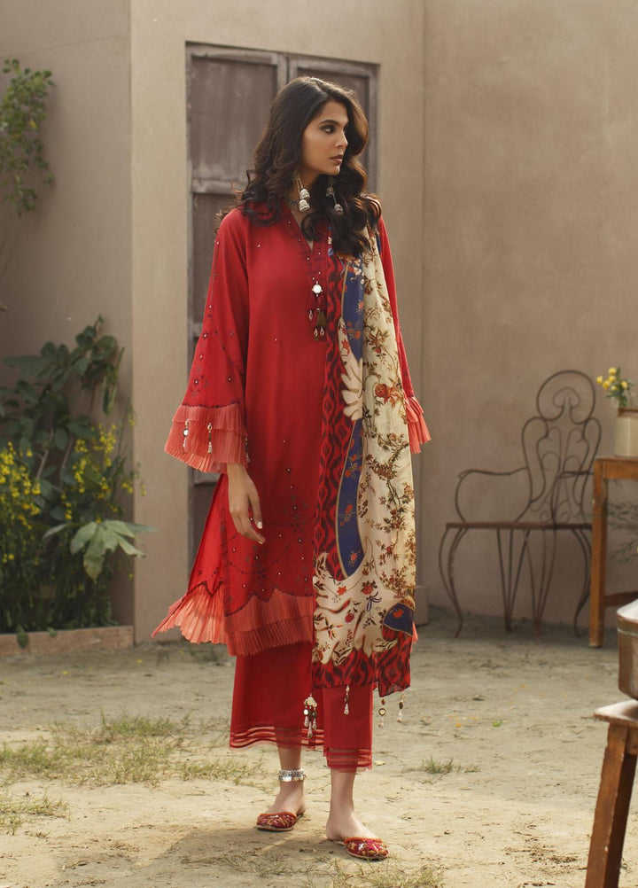 Misha Lakhani Embroidered Lawn Suits Unstitched 3 Piece ML21L 04 Tulum - Summer Collection