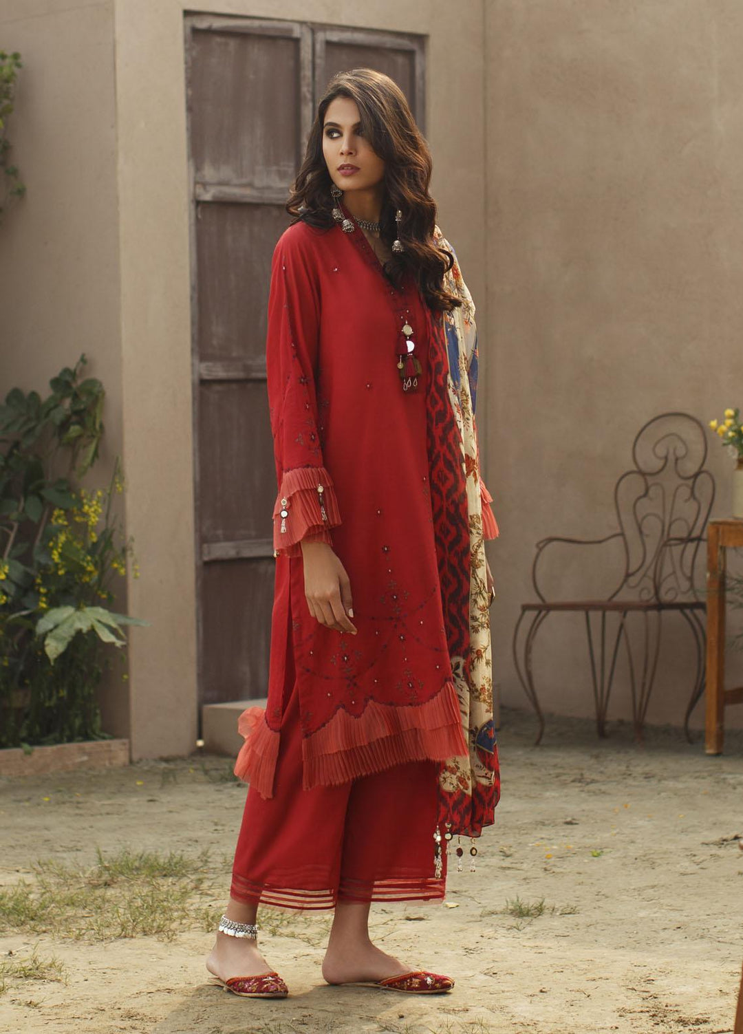 Misha Lakhani Embroidered Lawn Suits Unstitched 3 Piece ML21L 04 Tulum - Summer Collection