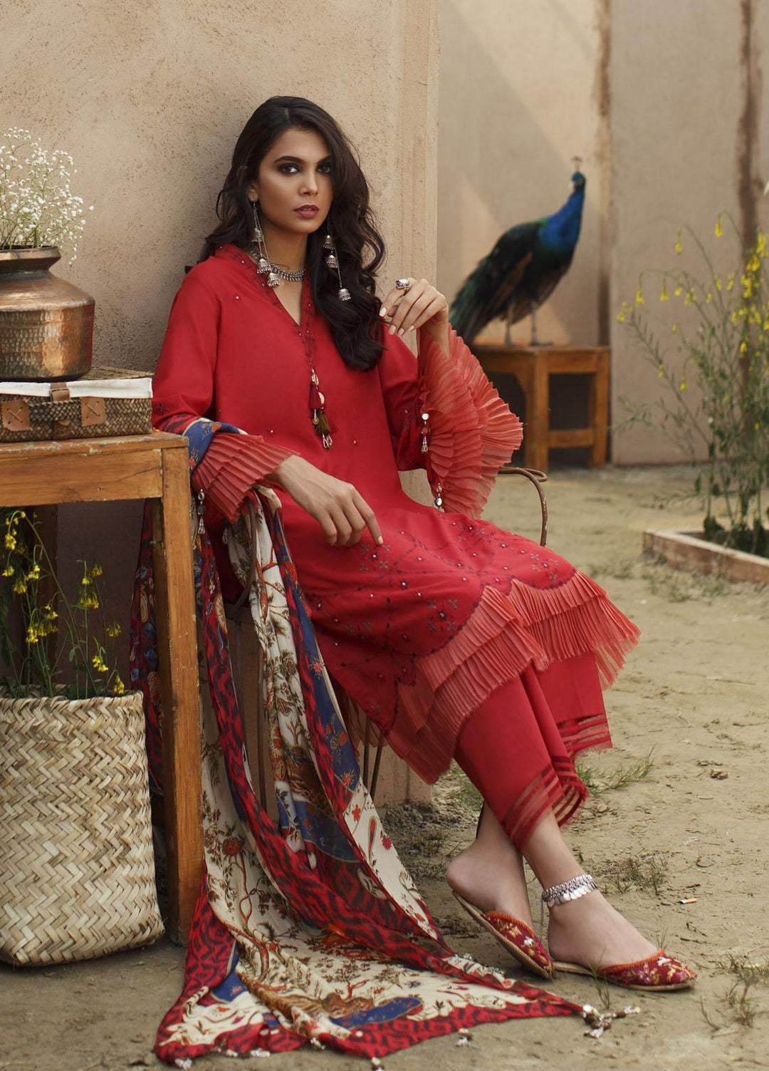 Misha Lakhani Embroidered Lawn Suits Unstitched 3 Piece ML21L 04 Tulum - Summer Collection