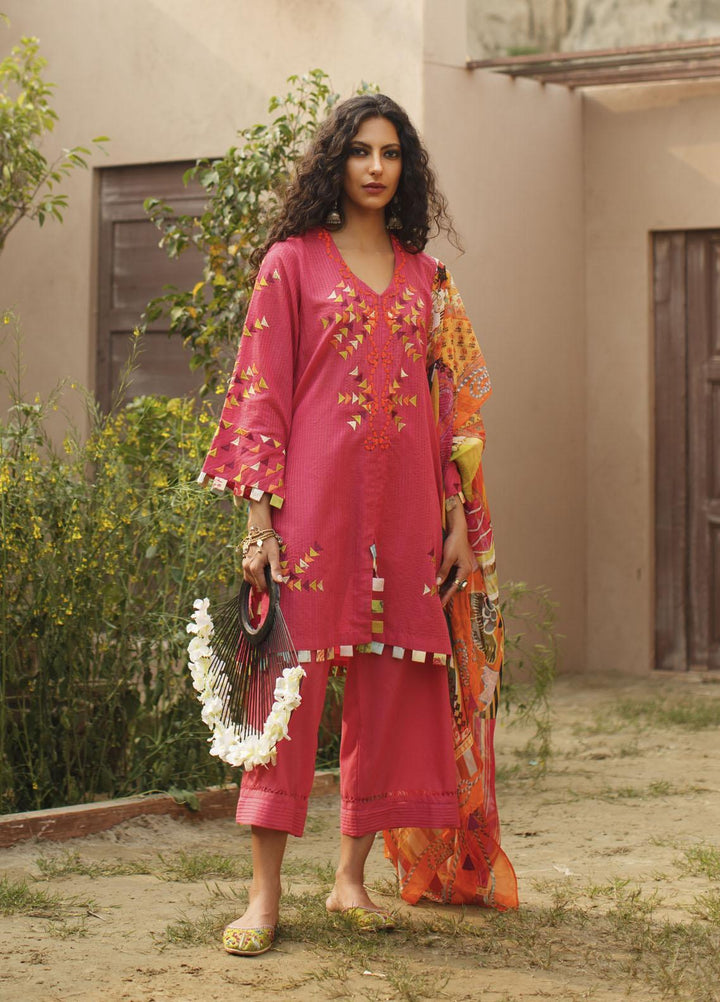 Misha Lakhani Embroidered Lawn Suits Unstitched 3 Piece ML21L 07 Noura - Summer Collection
