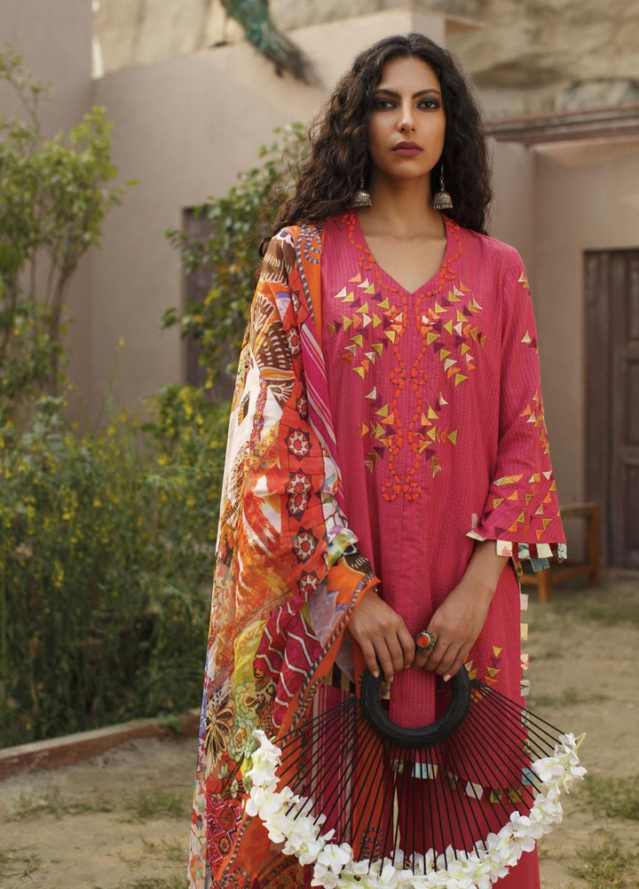 Misha Lakhani Embroidered Lawn Suits Unstitched 3 Piece ML21L 07 Noura - Summer Collection