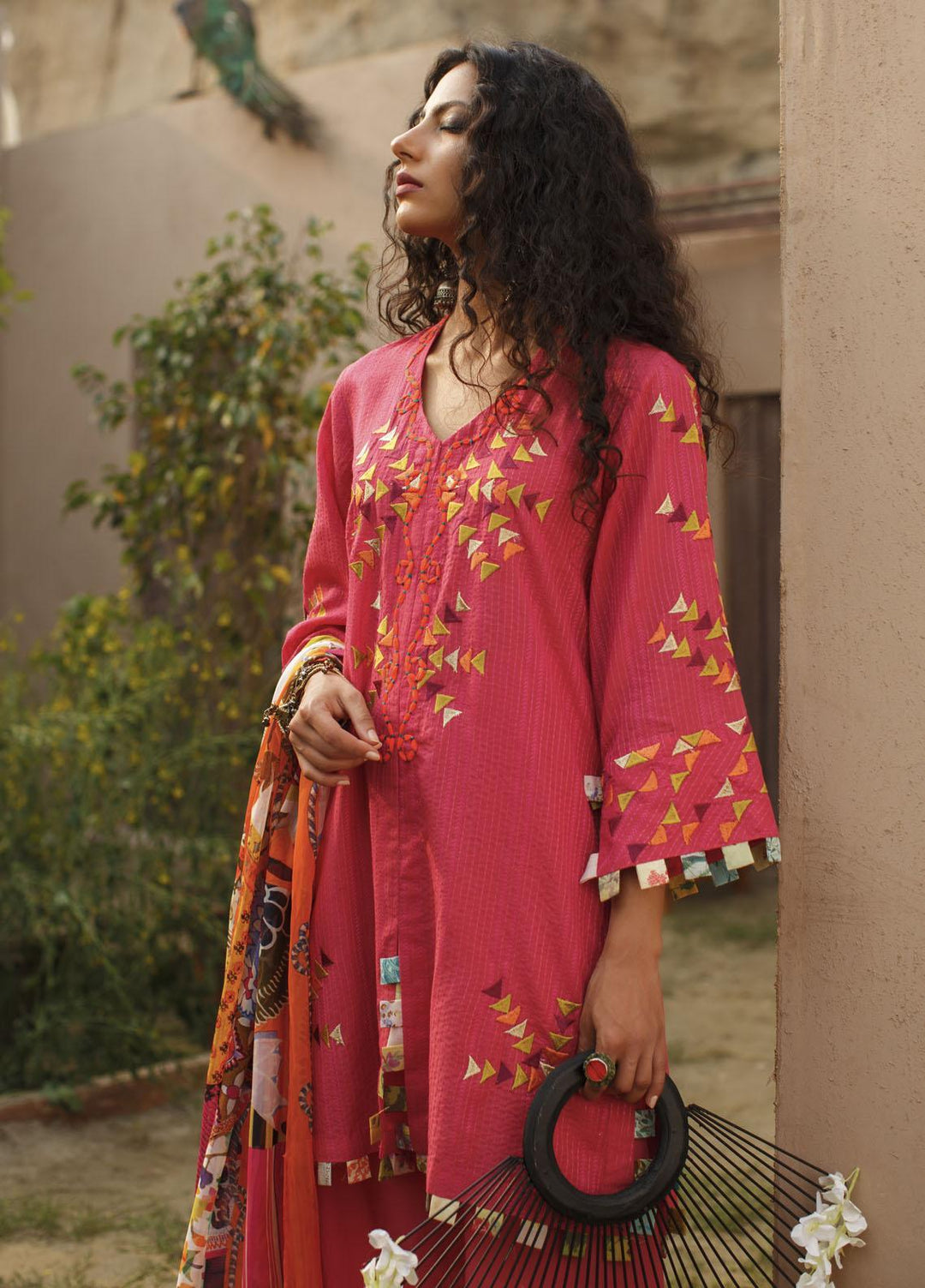Misha Lakhani Embroidered Lawn Suits Unstitched 3 Piece ML21L 07 Noura - Summer Collection