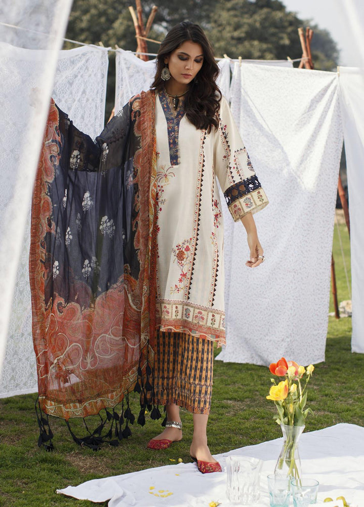 Misha Lakhani Embroidered Lawn Suits Unstitched 3 Piece ML21L 09 Aasha - Summer Collection