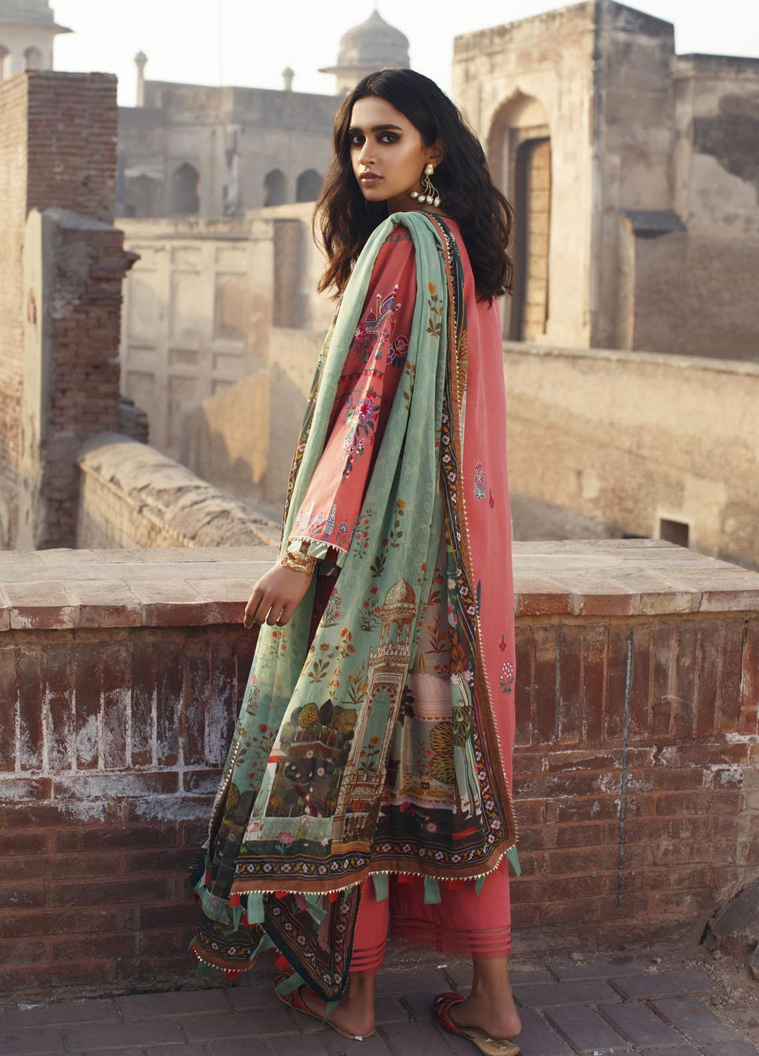 Misha Lakhani Embroidered Lawn Suits Unstitched 3 Piece ML21L 11 Charbagh - Summer Collection