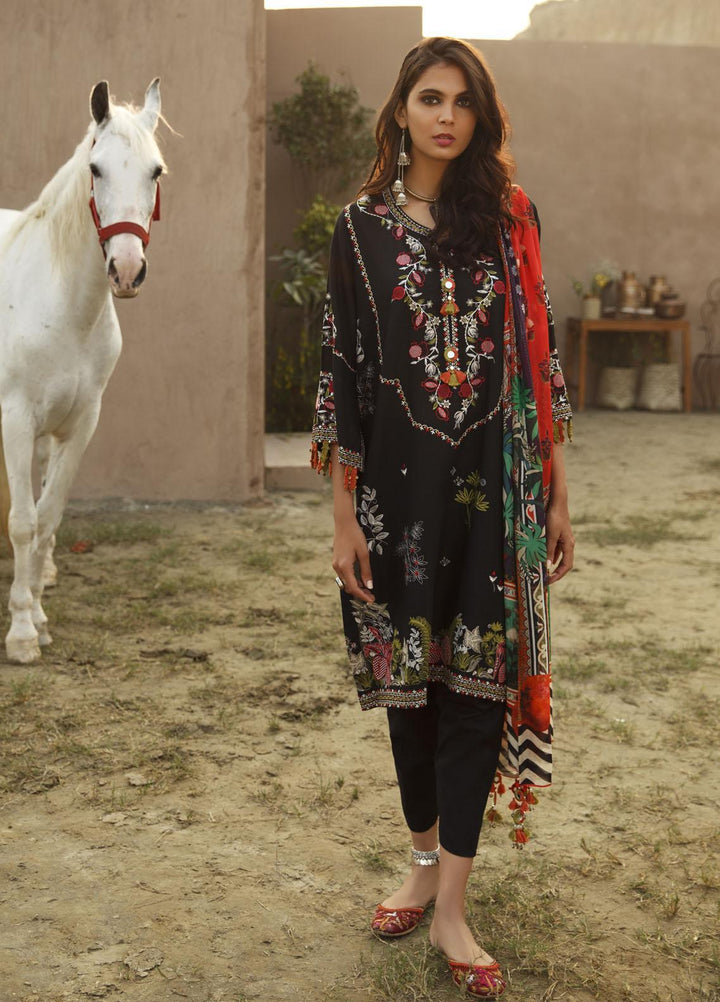 Misha Lakhani Embroidered Lawn Suits Unstitched 2 Piece ML21L 12 Pichola - Summer Collection