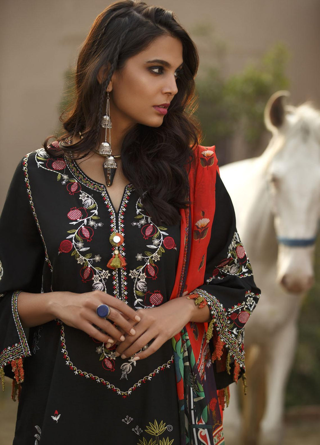 Misha Lakhani Embroidered Lawn Suits Unstitched 2 Piece ML21L 12 Pichola - Summer Collection