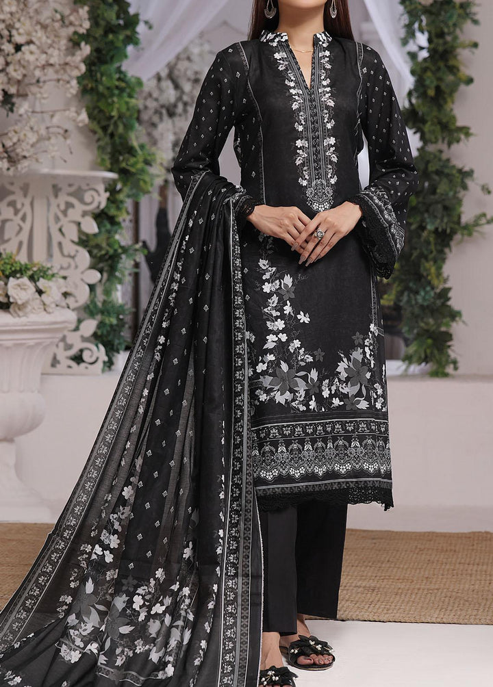Misri By VS Textiles Printed Lawn Suits Unstitched 3 Piece VS23BS D-104 - Black Collection