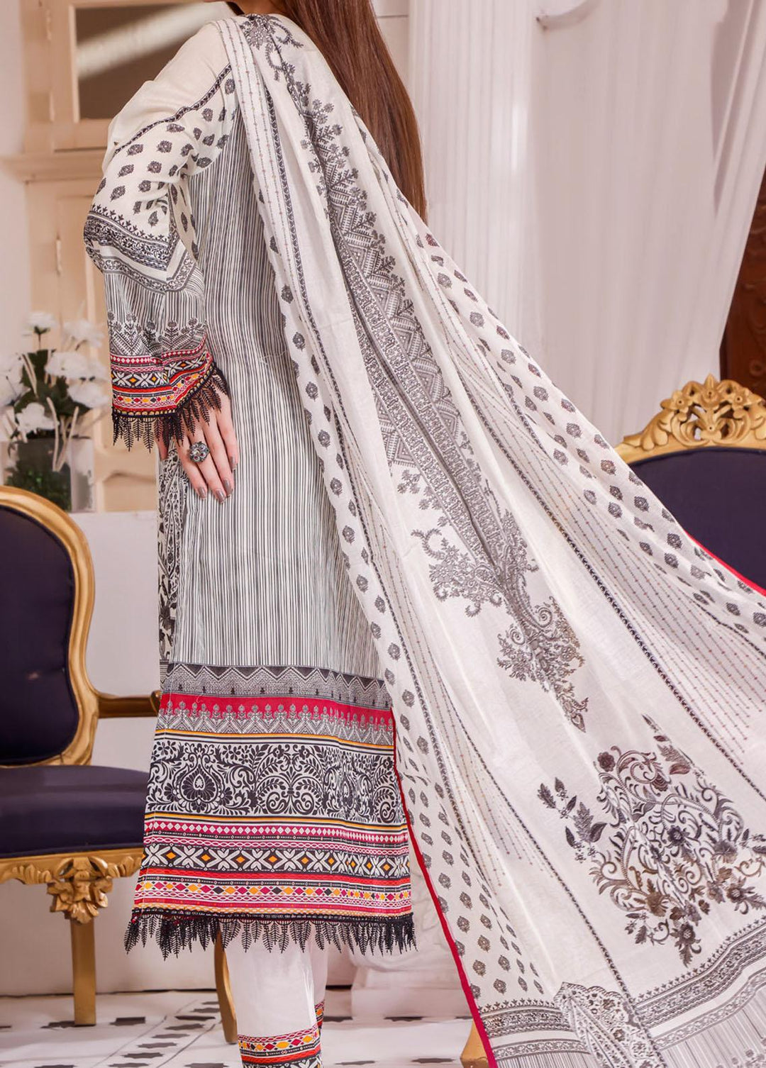 Misri By VS Textiles Printed Lawn Suits Unstitched 3 Piece VS22MP D-07B - Summer Collection