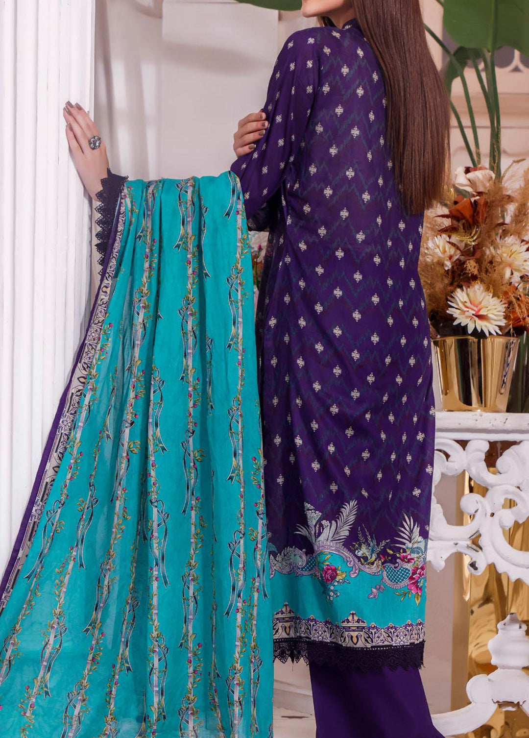 Misri By VS Textiles Printed Lawn Suits Unstitched 3 Piece VS22MP D-08B - Summer Collection