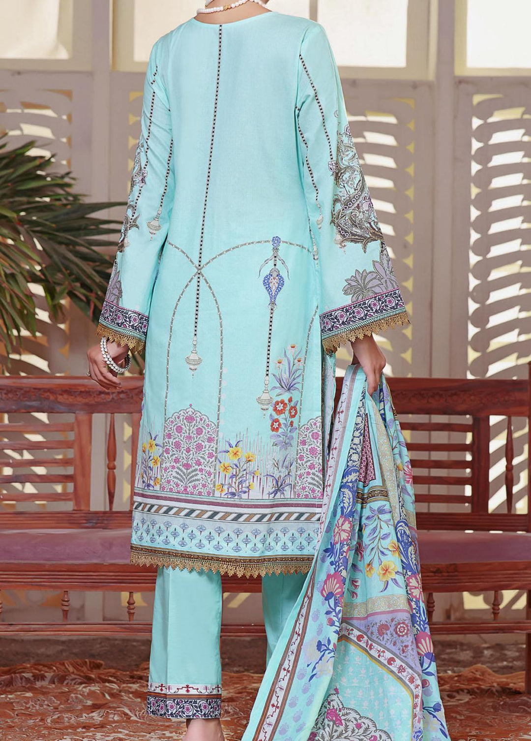 Misri By VS Textiles Embroidered Lawn Suits Unstitched 3 Piece VS23ME D-180 - Summer Collection