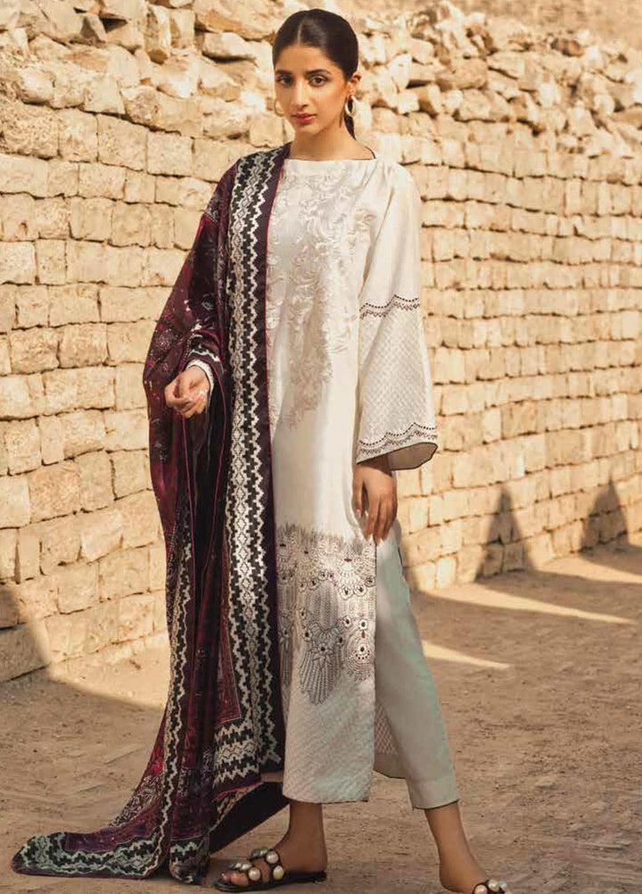 Mizaj By Tena Durrani Embroidered Dobby Suits Unstitched 3 Piece TD21M-2 20 Port Royale - Summer Collection