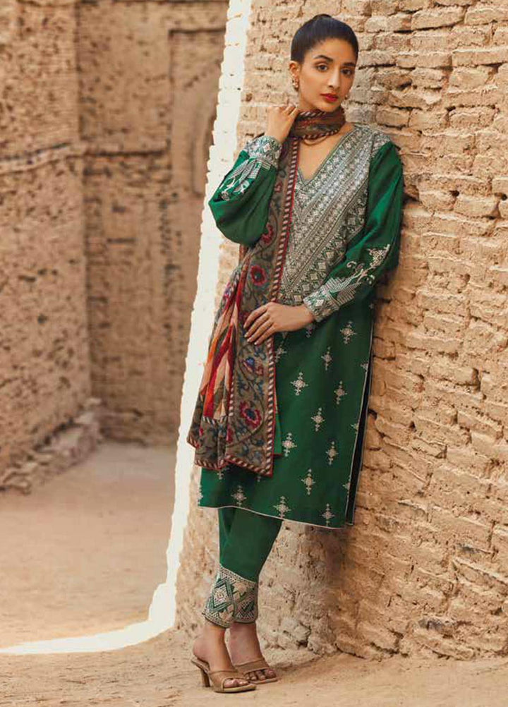 Mizaj By Tena Durrani Embroidered Dobby Suits Unstitched 3 Piece TD21M-2 24 Ming - Summer Collection