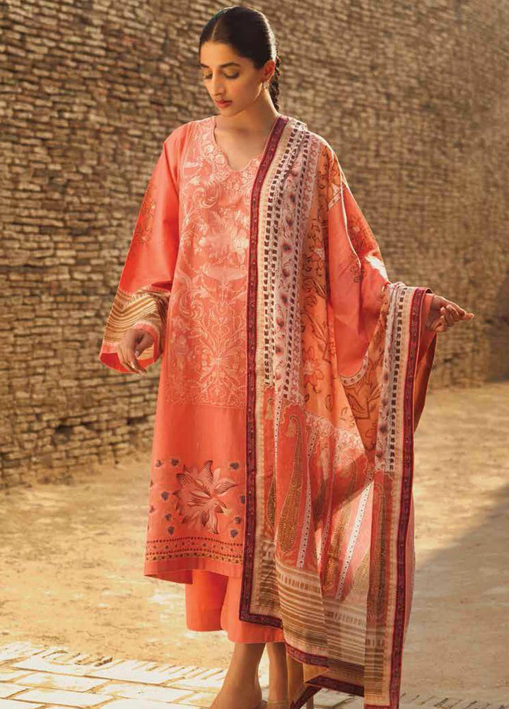 Mizaj By Tena Durrani Embroidered Dobby Suits Unstitched 3 Piece TD21M 10 Quartz - Summer Collection