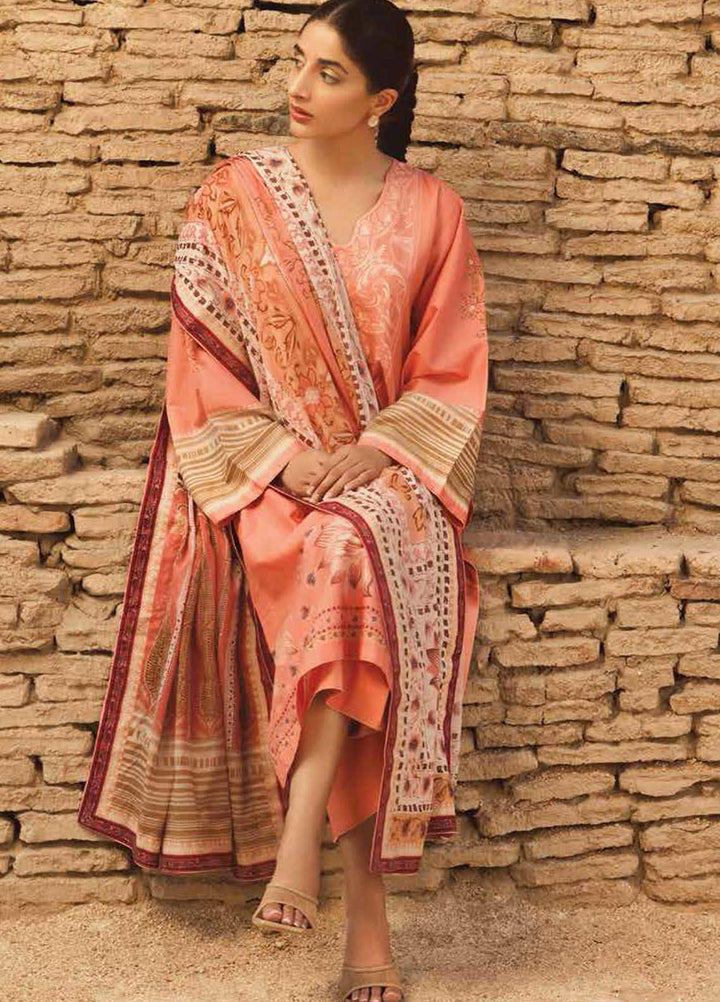 Mizaj By Tena Durrani Embroidered Dobby Suits Unstitched 3 Piece TD21M 10 Quartz - Summer Collection