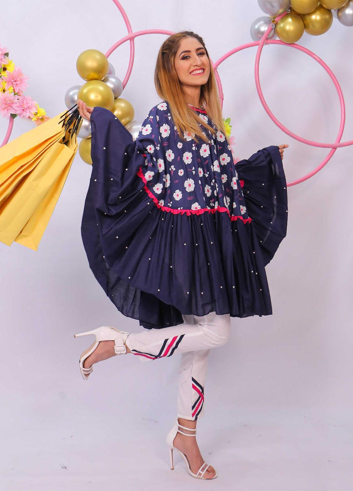 Modest Cotton Fancy Girls 2 Piece -  MD21K 2825 Night Sky