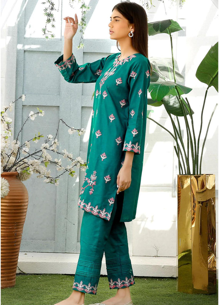 Modest Khaddar Pret 2 Piece Suit for Girls -  W202-Sea Green Soffio