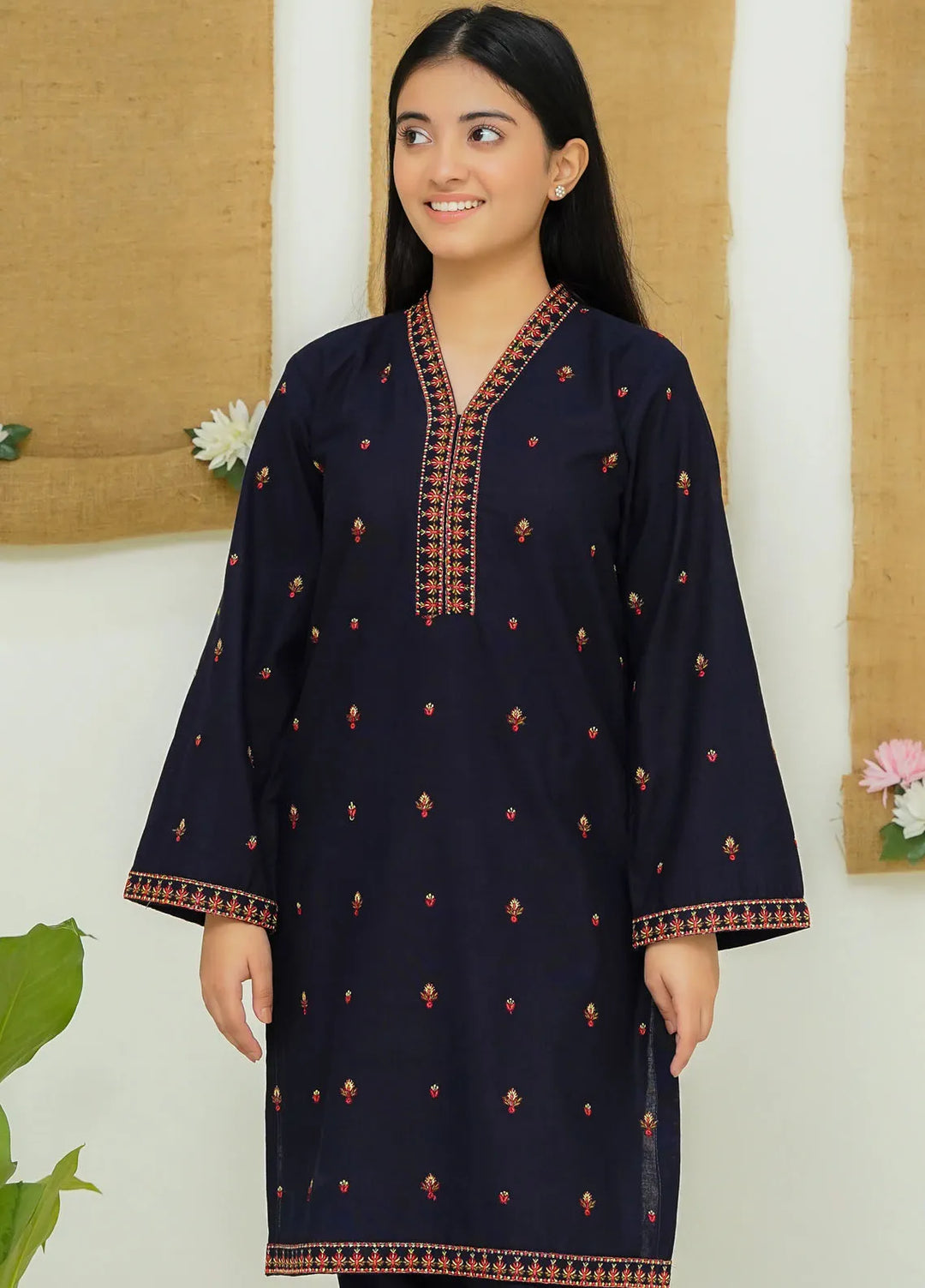 Modest Pret Casual Khaddar 2 Piece Suit Dusk