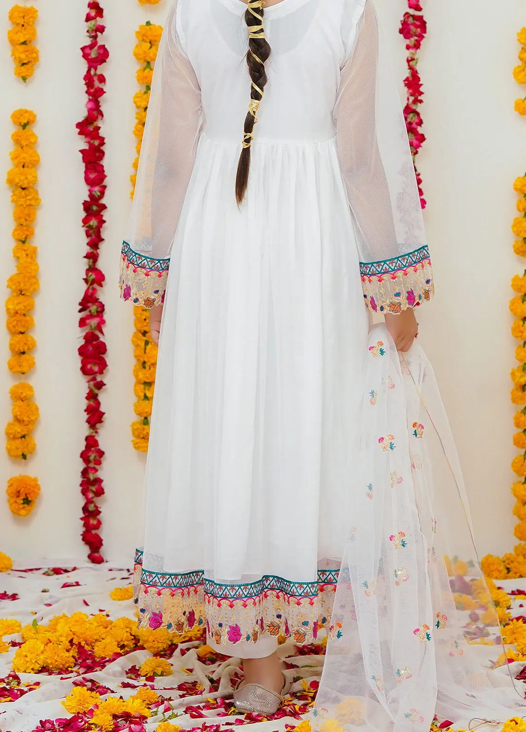 Modest Pret Chandni Net 3 Piece Suit Chandni