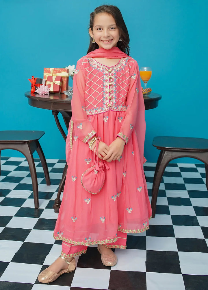 Modest Pret Embroidered Chiffon 3 Piece Suit Shireen