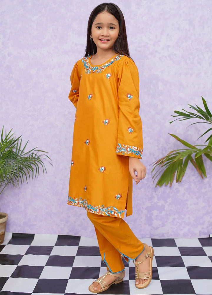 Modest Pret Embroidered Cotton 2 Piece Suit 8485
