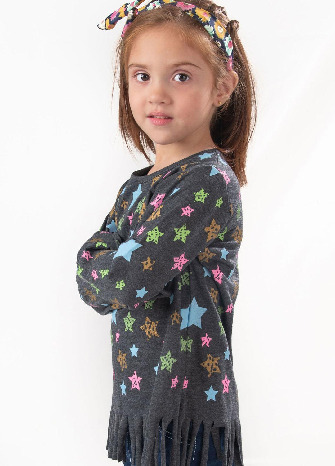 Modest Jersey Casual T-Shirts for Girls -  GSC03 Charcoal