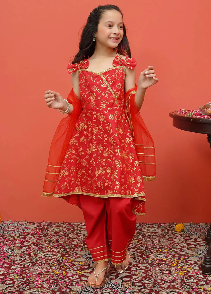Modest Pret Printed Cambric 3 Piece Suit 8565