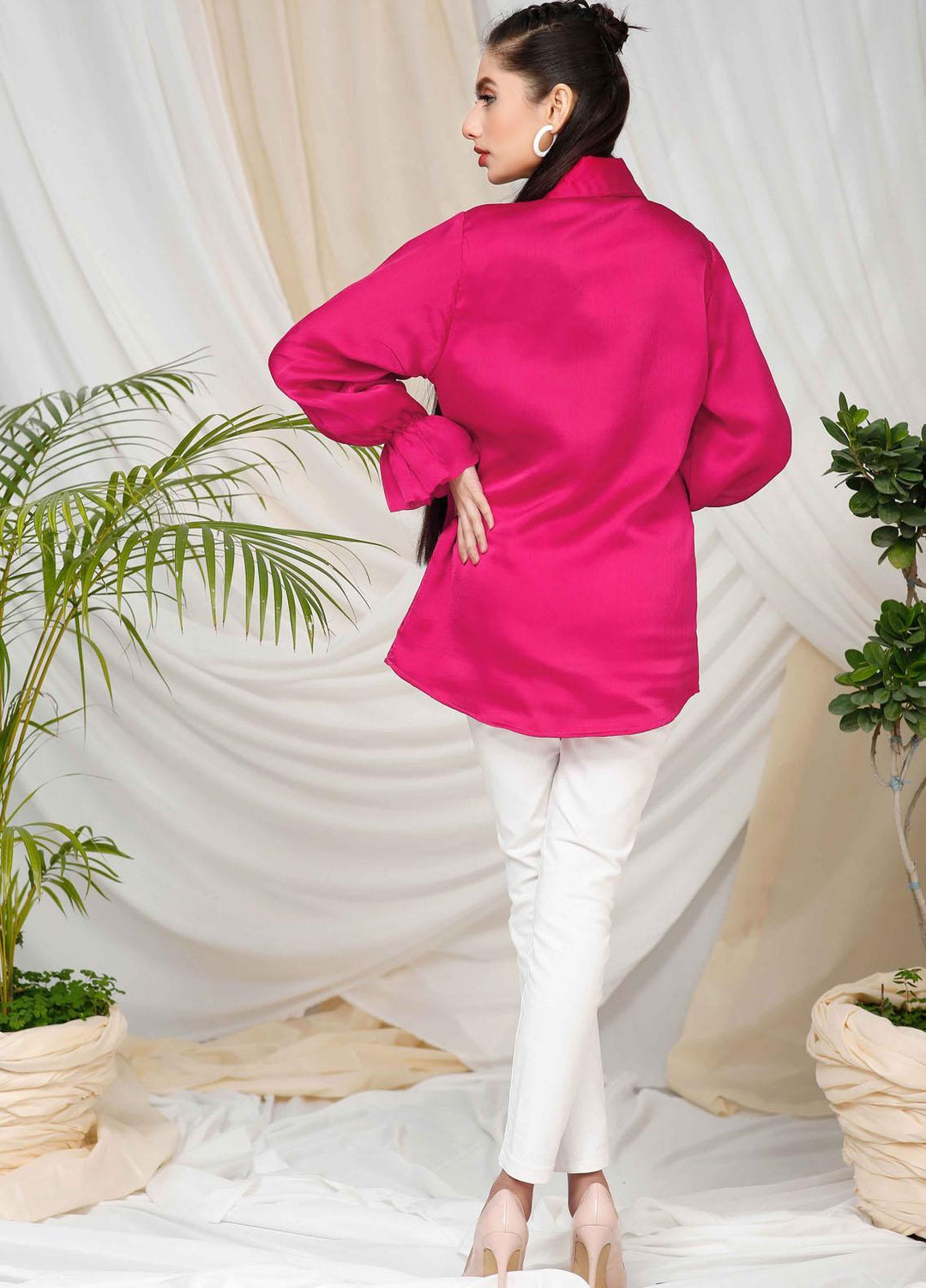 Modest Pret  Chiffon Top Silk Dreams W83-Pink