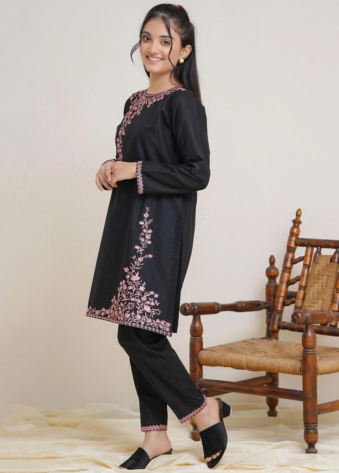 Modest  Pret 2 Piece Suit for Girls -  MD23SV Midnight Blossom