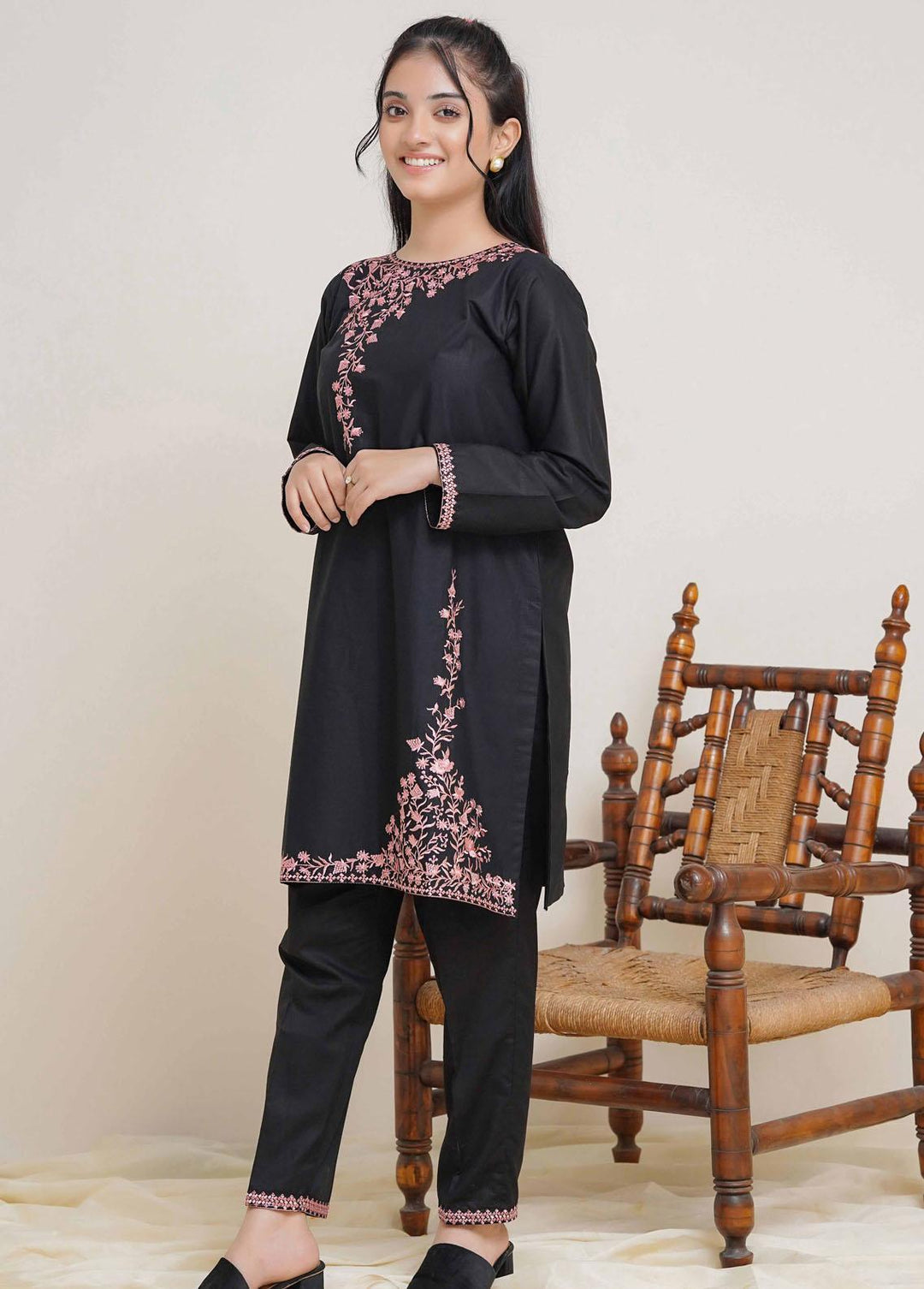 Modest  Pret 2 Piece Suit for Girls -  MD23SV Midnight Blossom