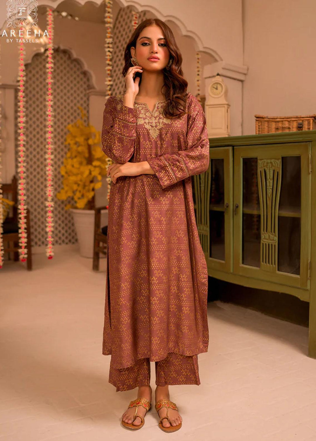 Tassels Pret  Lawn 2 Piece Suit LAVENDAR
