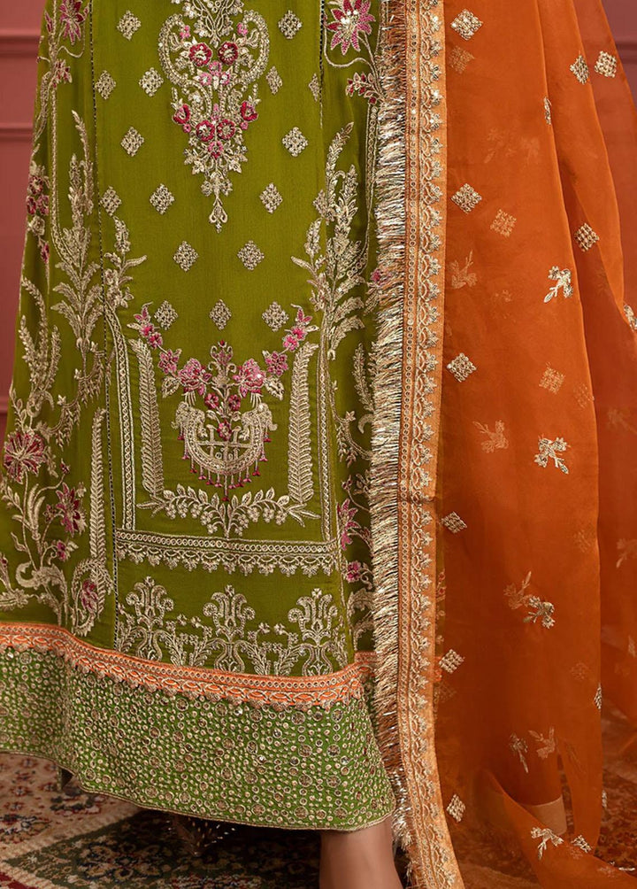Mohagney By Freesia Embroidered Chiffon Suits Unstitched 3 Piece FRE23M FFD-0101 Irum - Premium Collection