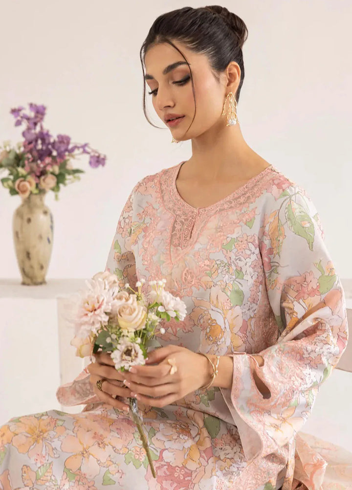Mohagni Embroidered Lawn Suit Unstitched 3 Piece MG24T PLS-129 - Summer Collection