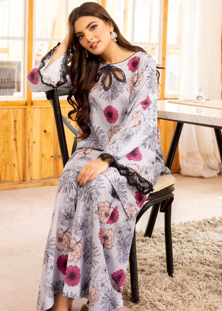 Mohagni Embroidered Viscose Suits Unstitched 2 Piece PLS-46 - Luxury Collection