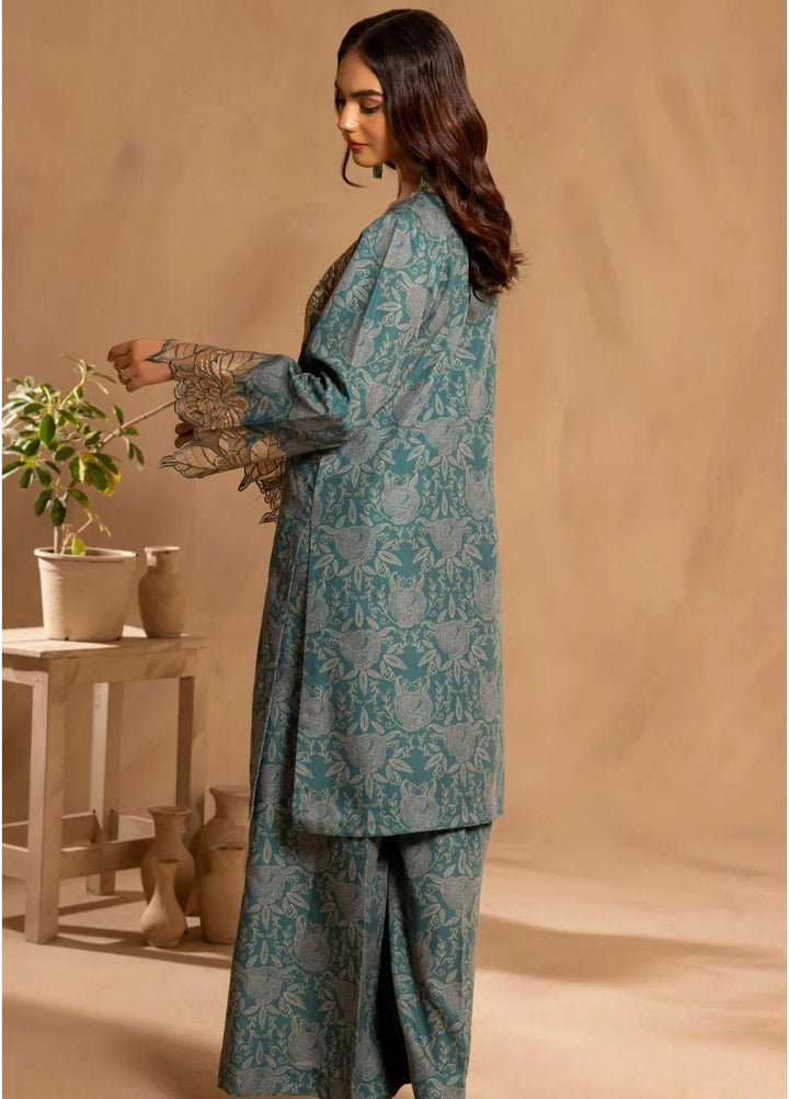 Mohagni Embroidered Slub Suits Unstitched 2 Piece BLS-13 - Winter Collection