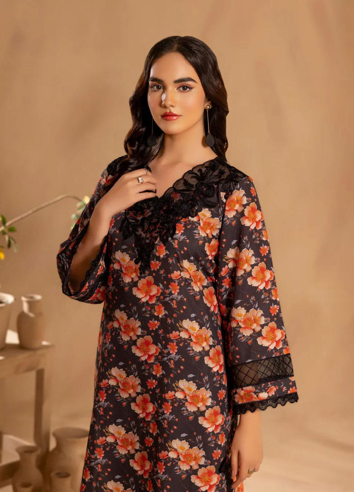 Mohagni Embroidered Slub Suits Unstitched 2 Piece BLS-22 - Winter Collection